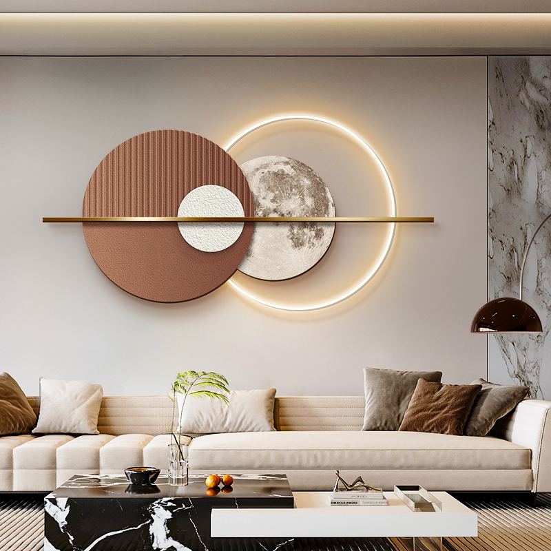 轻奢高级感客厅沙发背景墙装饰画