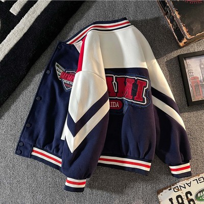 壹贝优男童刺绣棒球服外套