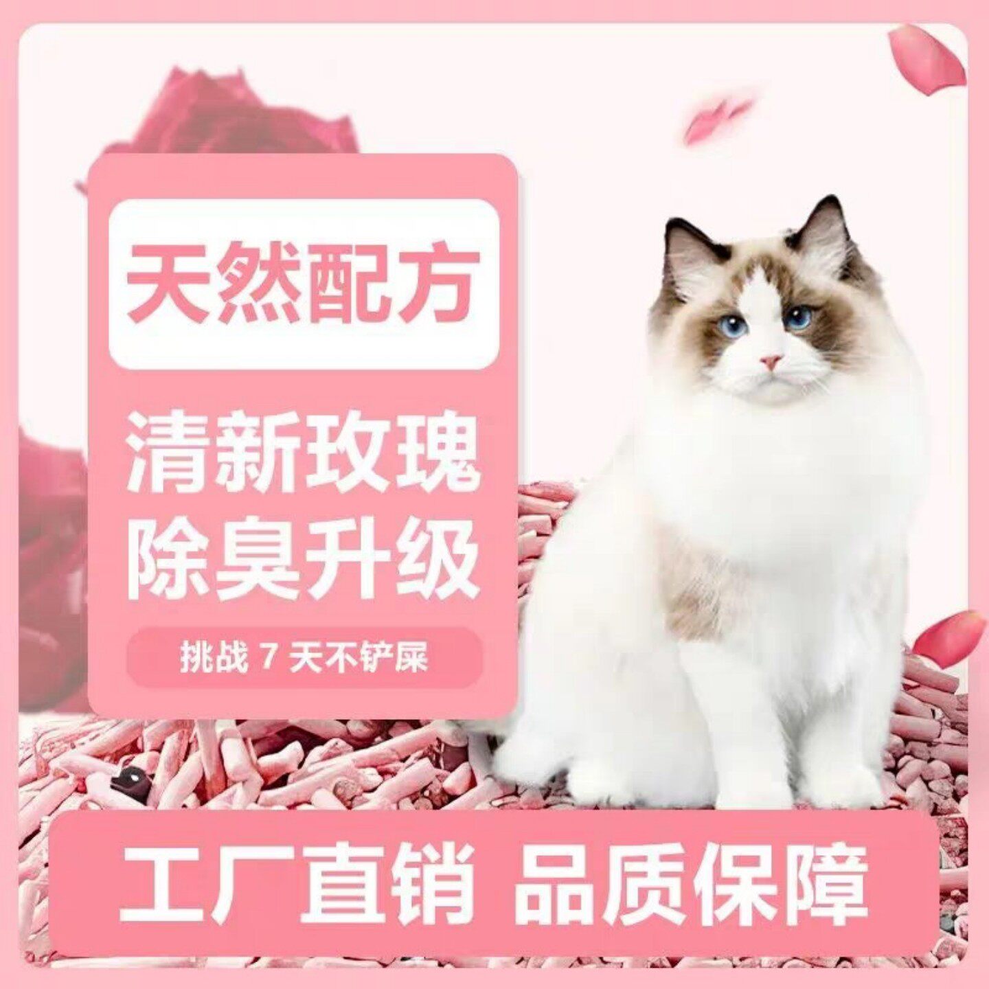 猫砂豆腐猫砂混合猫砂10斤豆腐活性炭膨润土结团猫舍批发40斤超值