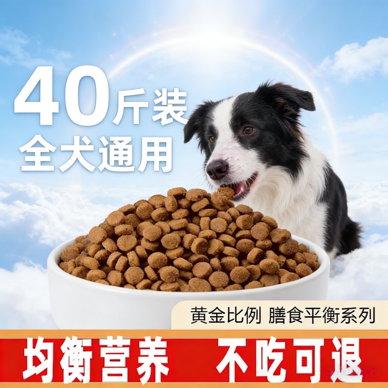 狗粮通用型40斤装金毛
