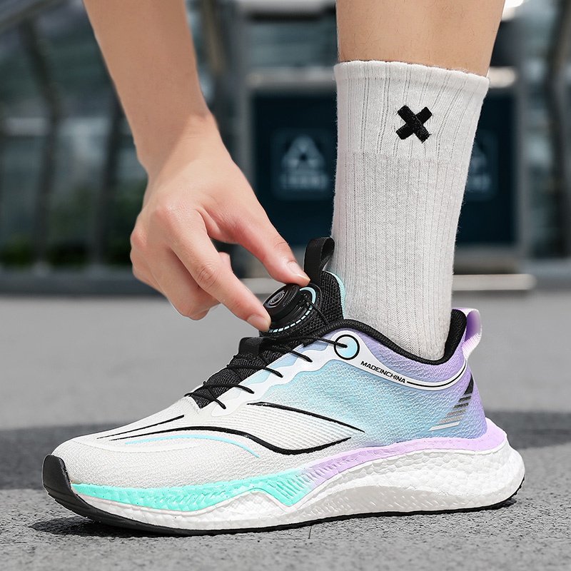 青少年男鞋初中生春秋透气转扣运动鞋爆米花减震Chitu 6Pro跑鞋