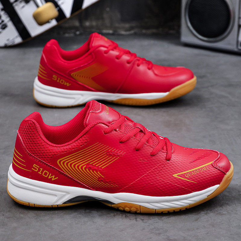 2026春季新款羽毛球鞋男女夏季透气马年红色防滑耐磨牛筋底运动鞋