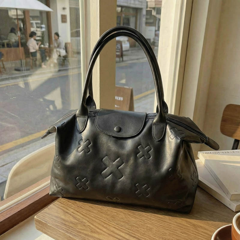 大容量皮质手提旅行包女轻便短途出差托特包行李袋待产包收纳袋子