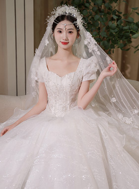 婚纱2026新款主婚纱小个子仪式纱