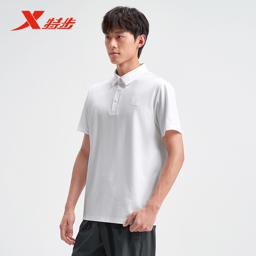 特步POLO衫短袖男翻领运动