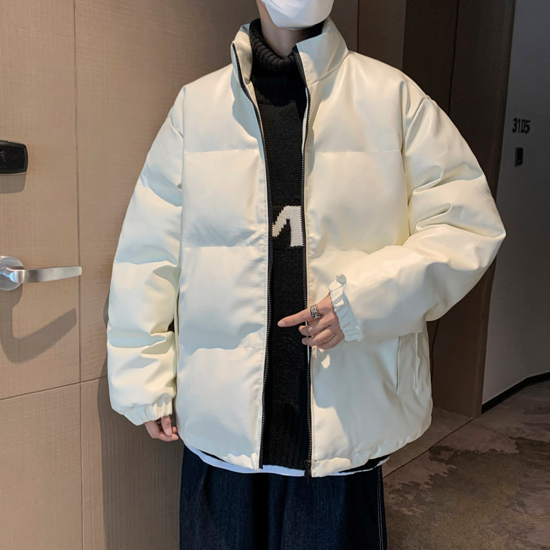 男装棉衣男PU皮棉服2023年新款宽松面包服立领冬装棉袄M2101-P105,男装棉衣,星座815-2