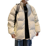 男装棉衣男PU皮棉服2023年新款宽松面包服立领冬装棉袄M2101-P105，男装棉衣，星座815-2