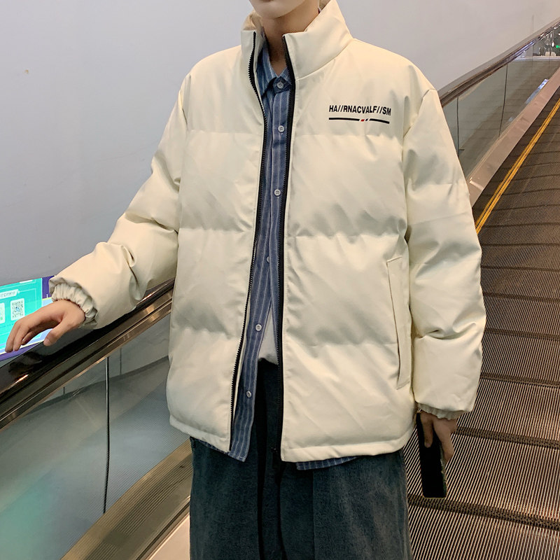港风棉衣男PU皮棉服21年新款宽松面包服立领冬装棉袄M2102-P105,男装棉衣,星座815-2