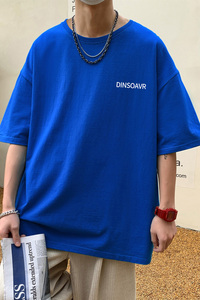 2024夏季新款短袖T恤男大码港风体恤潮牌潮流纯棉打底衫T6616-P15图片