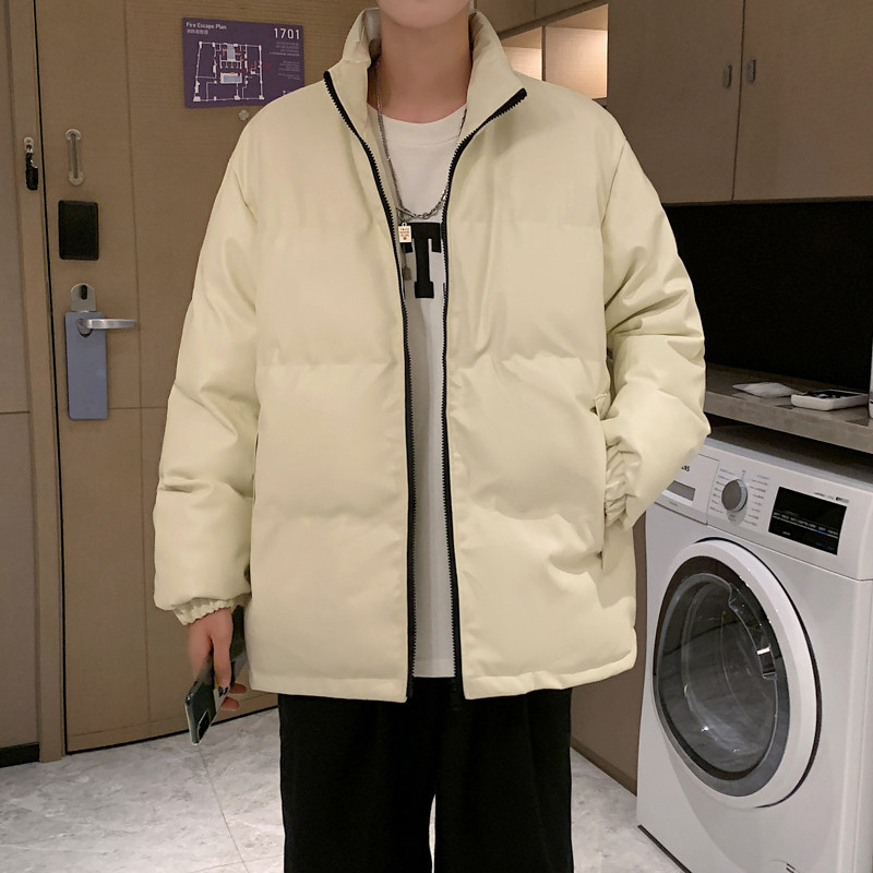 男装棉衣男PU皮棉服2023年新款宽松面包服立领冬装棉袄M2101-P105,男装棉衣,星座815-2