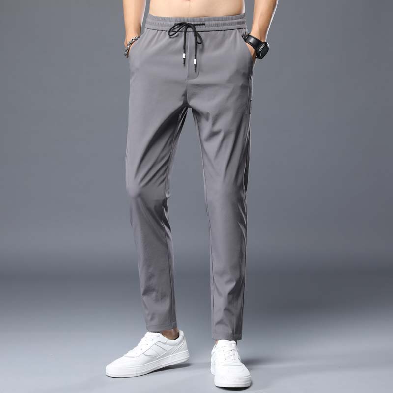 22男士速干裤夏季薄款宽松直筒休闲长裤冰丝工装裤子K8807-P23,男装休闲裤,星座815-2