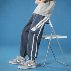 Gangfeng 21 spring casual and versatile, loose and trendy hip hop banded Capris for men