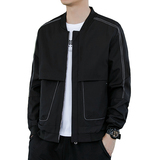 夹克男2023秋冬新款韩版棒球服外套修身男士衣服青年J837-P28，男装夹克，星座815-2
