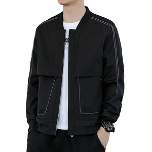 夹克男2023秋冬新款韩版棒球服外套修身男士衣服青年J837-P28图片