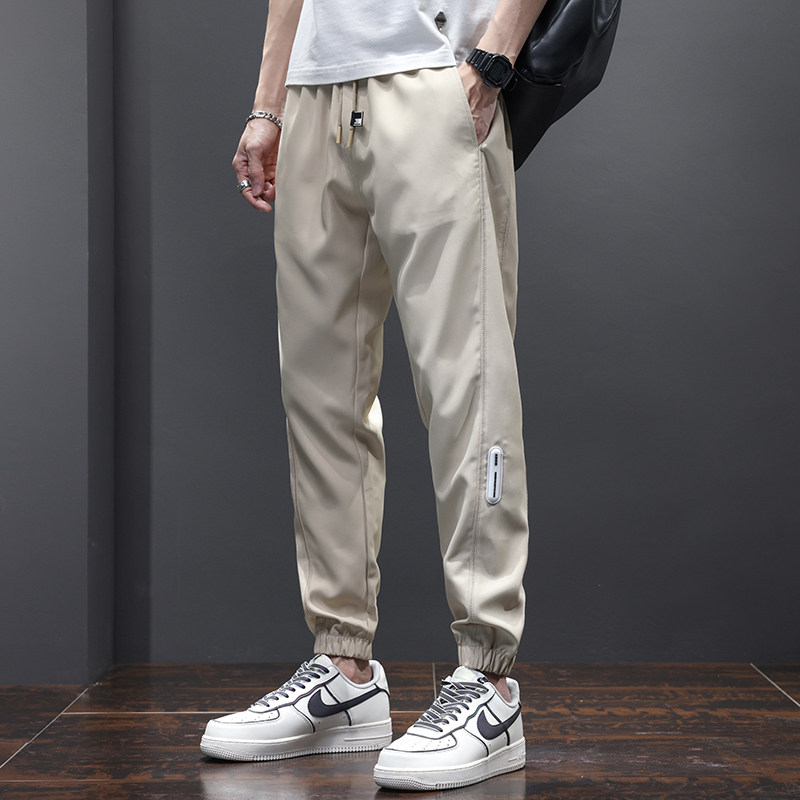 22新款春秋季男士休闲裤百搭宽松九分裤男潮流哈伦裤子K8842-P40图片