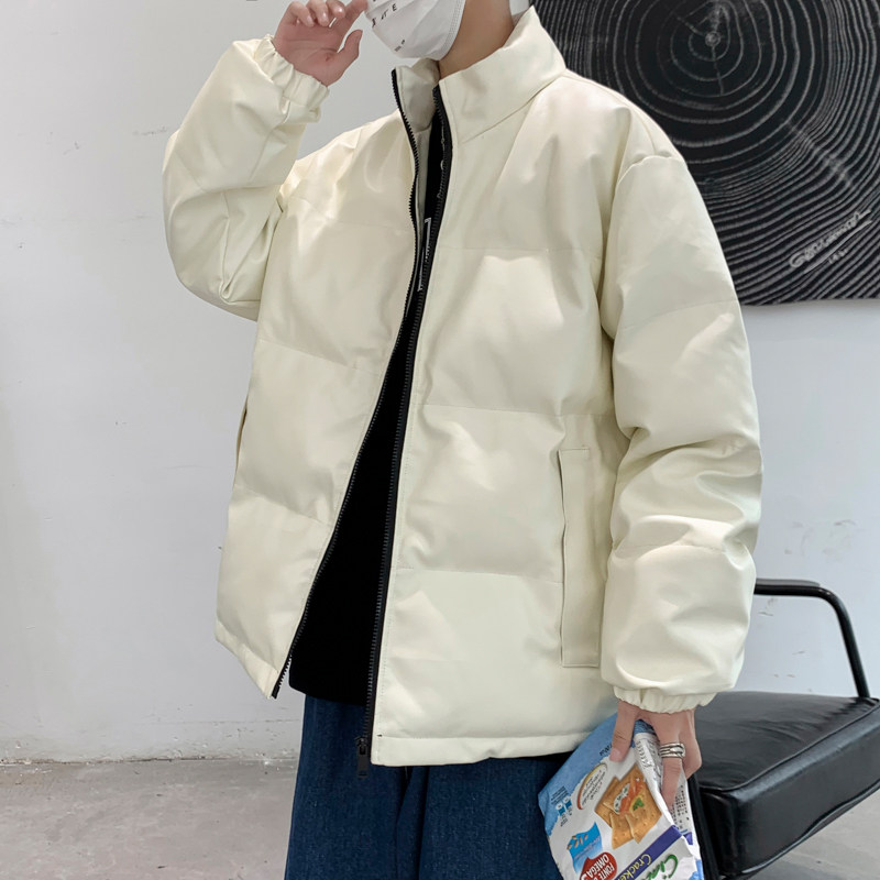男装棉衣男PU皮棉服2023年新款宽松面包服立领冬装棉袄M2101-P105,男装棉衣,星座815-2
