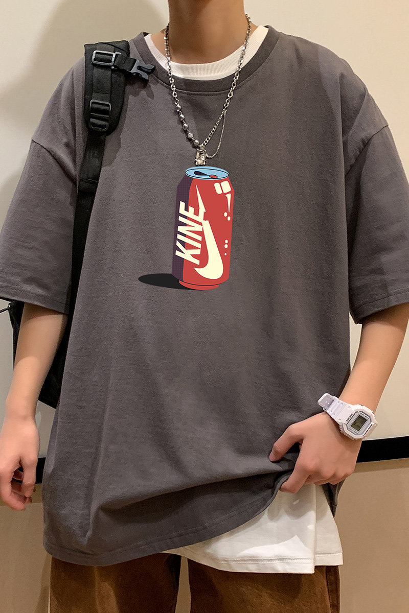 2024夏季新款短袖T恤男大码港风体恤潮牌潮流纯棉打底衫T6609-P15,男装T恤,星座815-2