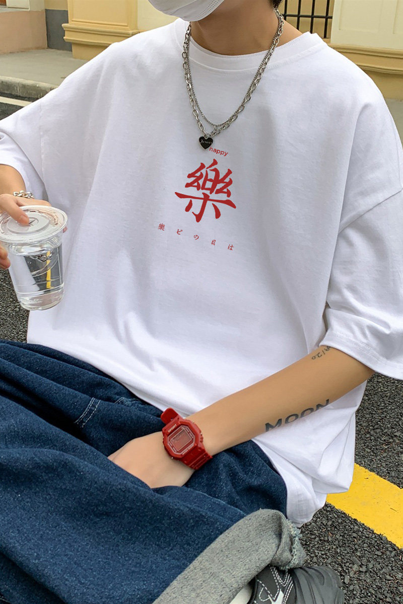 2023夏季新款短袖T恤男大码港风体恤潮牌潮流纯棉打底衫T6612-P15,男装T恤,星座815-2