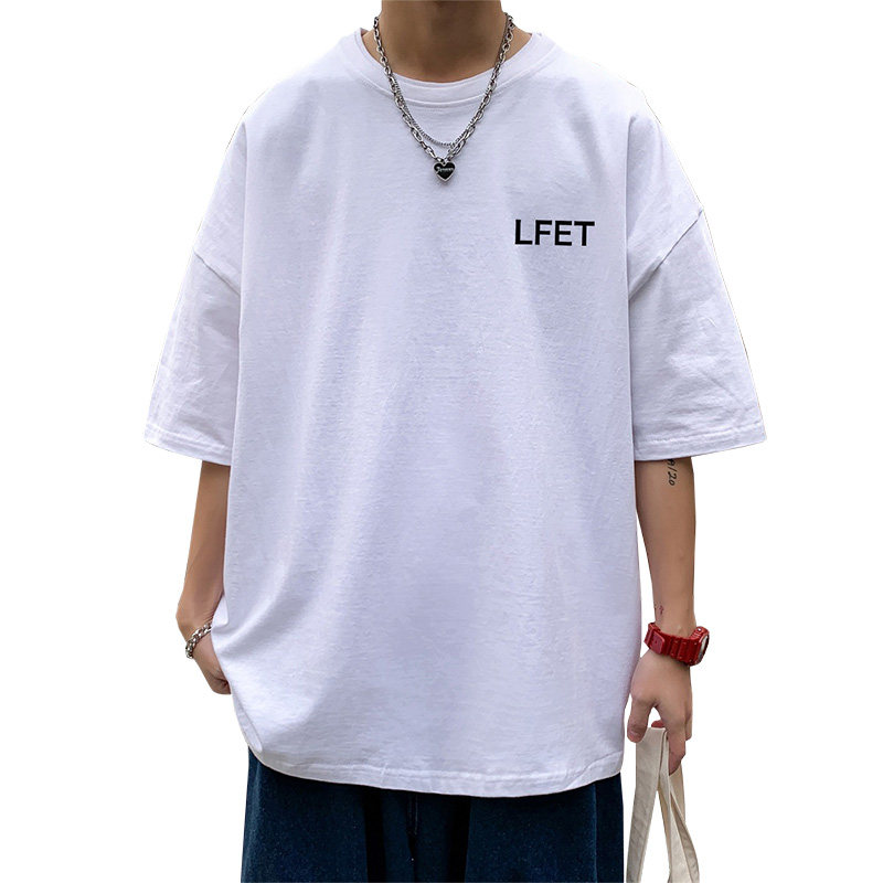 2024夏季新款短袖T恤男大码港风体恤潮牌潮流纯棉打底衫T6617-P15,男装T恤,星座815-2