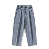 2024春夏高街vibe牛仔裤男宽松蓝色直筒裤阔腿裤男K69-P45，男装牛仔裤，星座815-2