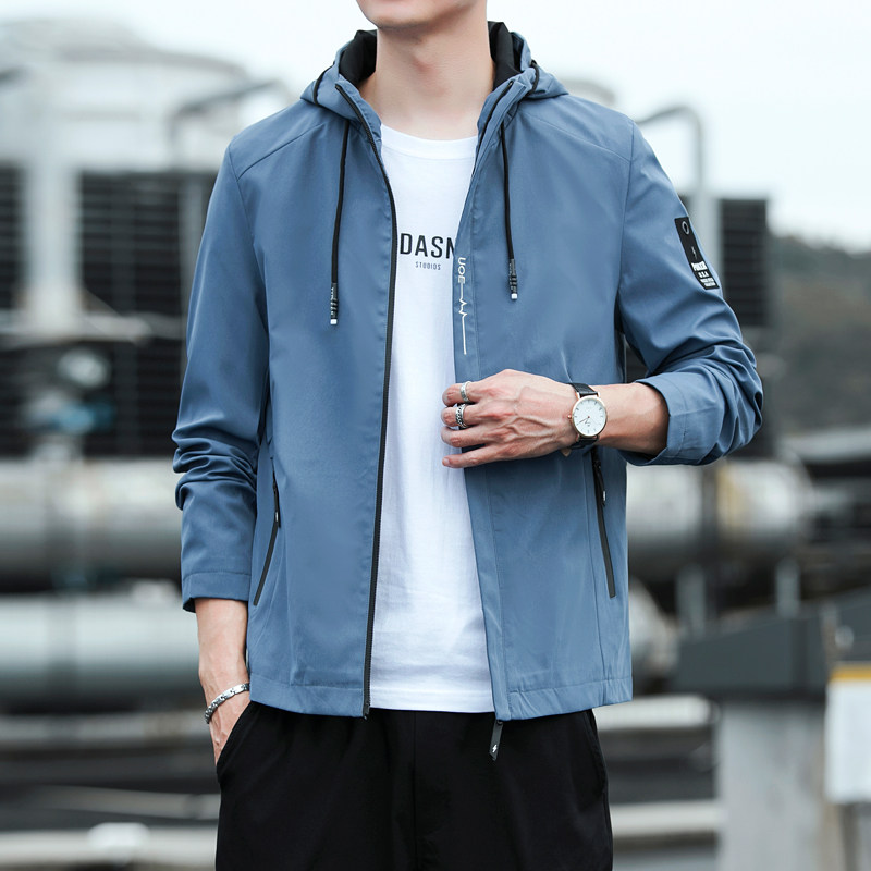 秋季2021男士工装外套新款潮流上衣秋装夹克男休闲衣服J990-P30图片