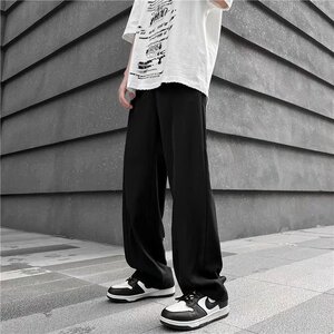 冰丝垂感西裤-高街休闲裤子薄款垂感拖地裤X28-P28图片