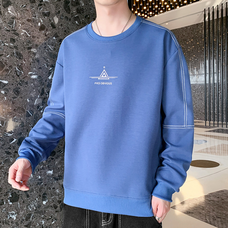 21新款秋季休闲卫衣韩版学生宽松潮流男装打底衫-W801-P21,男装卫衣,星座815-2
