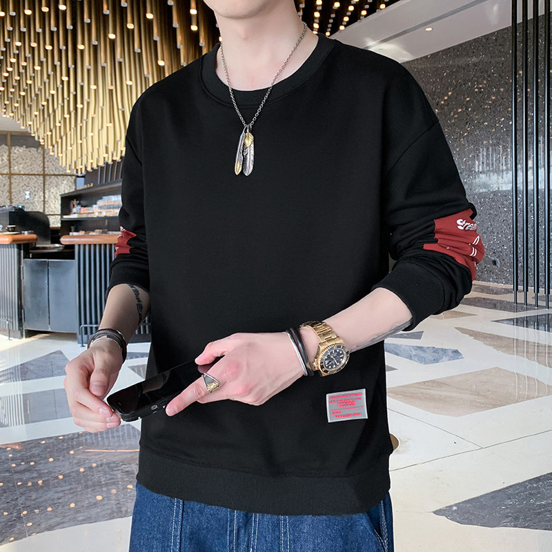 21男士卫衣圆领宽松休闲上衣服男装潮打底衫秋冬款W807-P21,男装卫衣,星座815-2