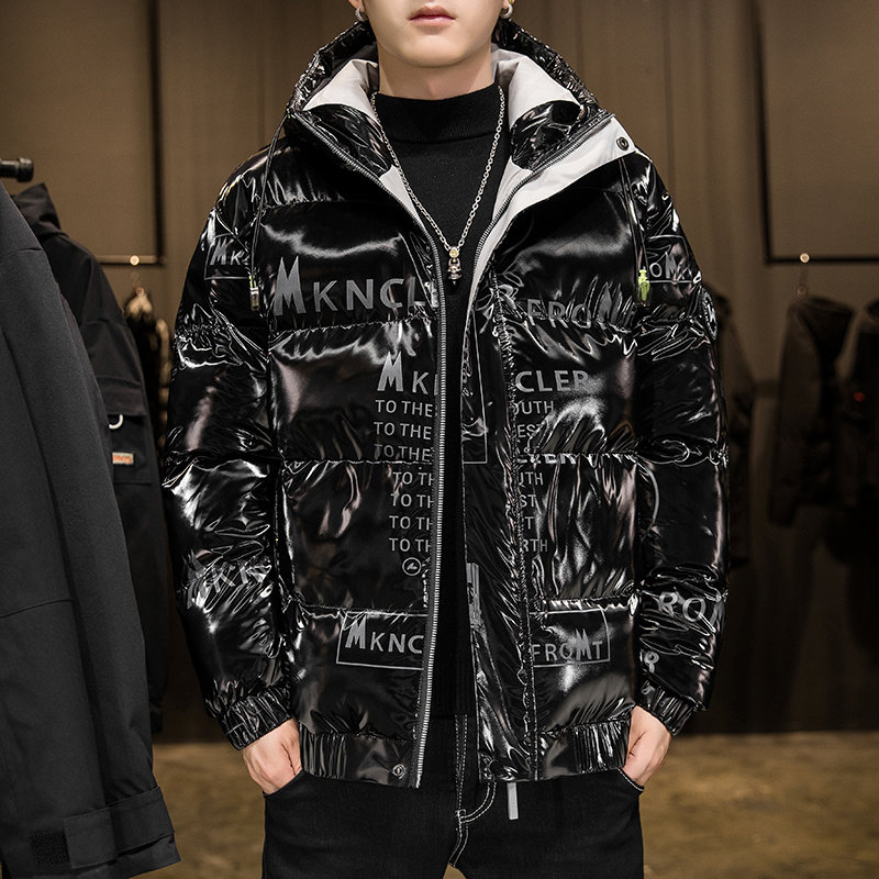 2023新款印花涂鸦情侣冬季加厚短款带帽修身羽绒服时尚Y2219-P115,男装羽绒服,星座815-2