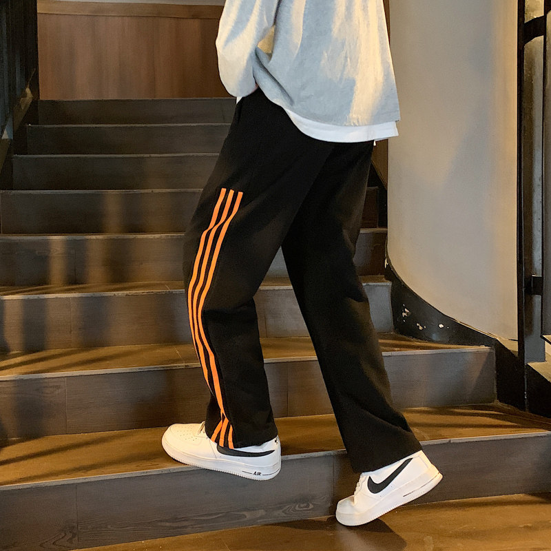 2023秋季新款男士休闲垂感宽松百搭直筒长裤男港风K70-P35限49,男装休闲裤,星座815-2