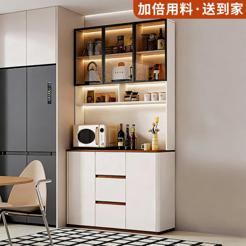 餐边柜靠墙一体储物茶水柜客厅置物家用2026新款柜子轻奢高级橱柜