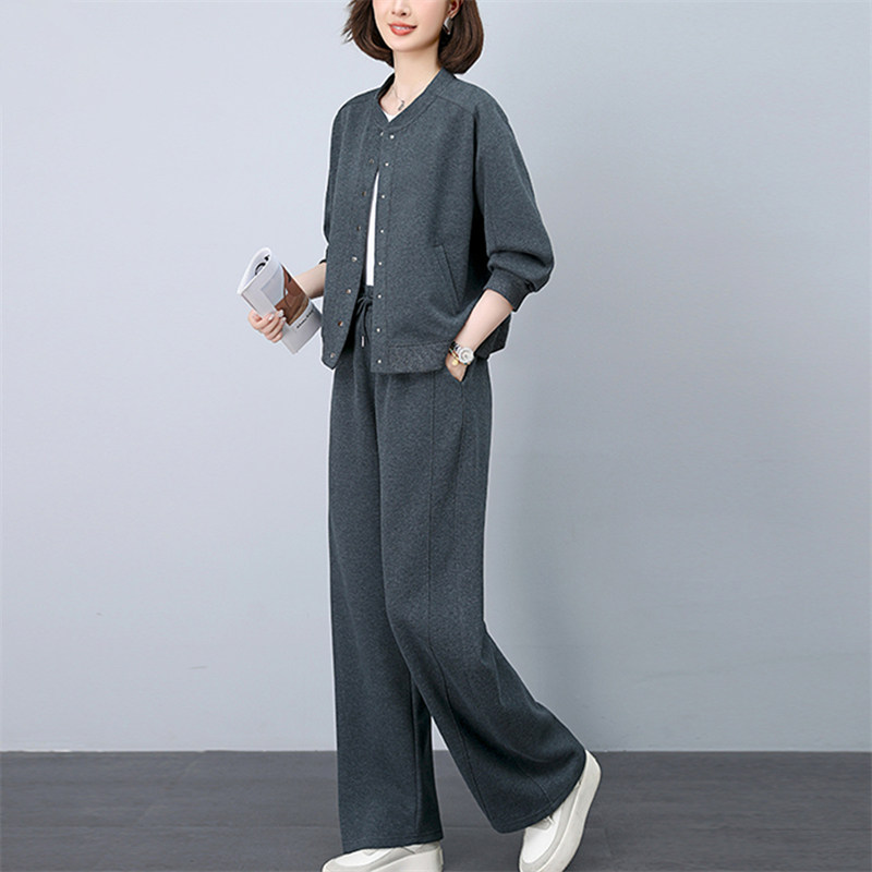 潮牌休闲套装女2025春秋季新款穿搭一整套中年妈妈减龄卫衣两件套