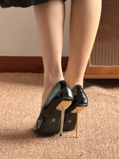 漆皮9cm好走路 漂亮细高跟鞋 姐姐踩我 高级感溢出