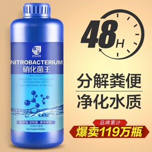 硝化细菌鱼缸用养鱼乌龟净化水质清澈净化剂消化鱼用硝化菌王