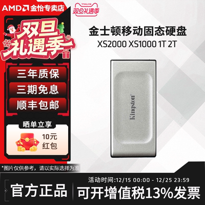金士顿高速移动硬盘XS2000大容量