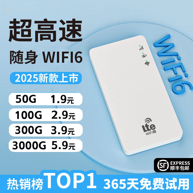 【畅销榜TOP级】2025新随身wifi6