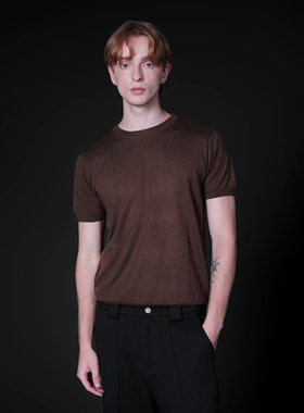 Set for life 25SS修身30羊毛混纺圆领短袖T恤2.0