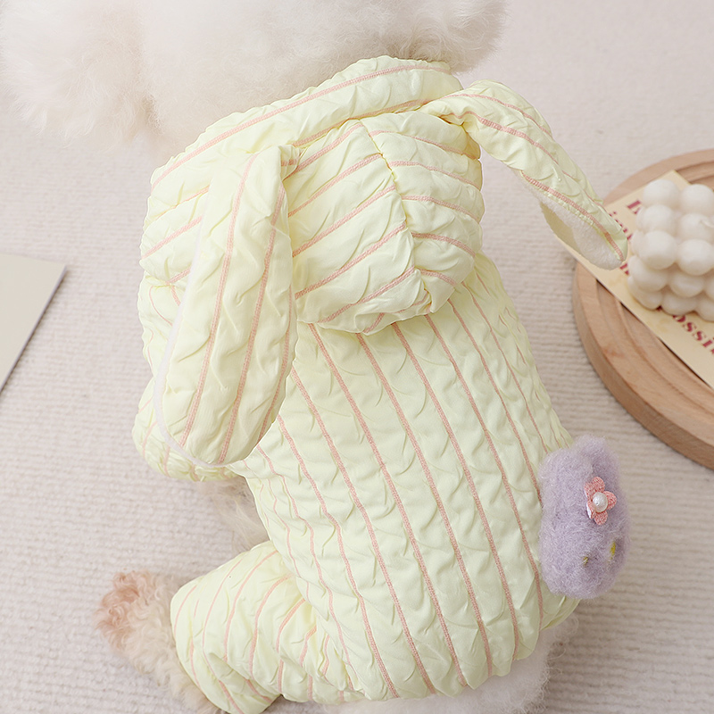 小狗冬天衣服狗狗冬季保暖比熊小型犬专用按扣棉衣奶狗可爱四脚衣