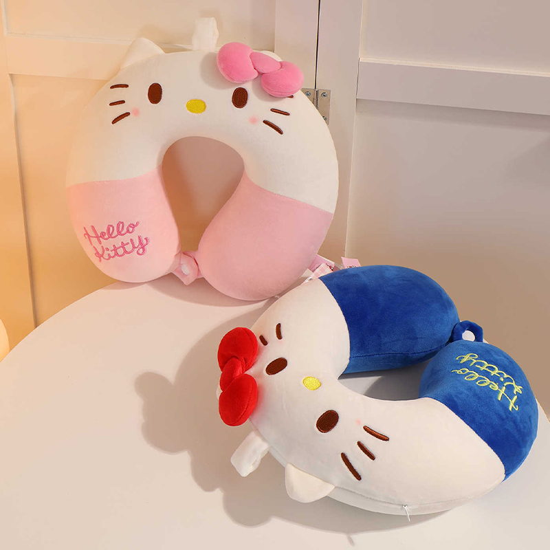 狗狗睡觉枕头小狗专用小型犬比熊脖子枕厚款午休睡觉专用靠枕宠物