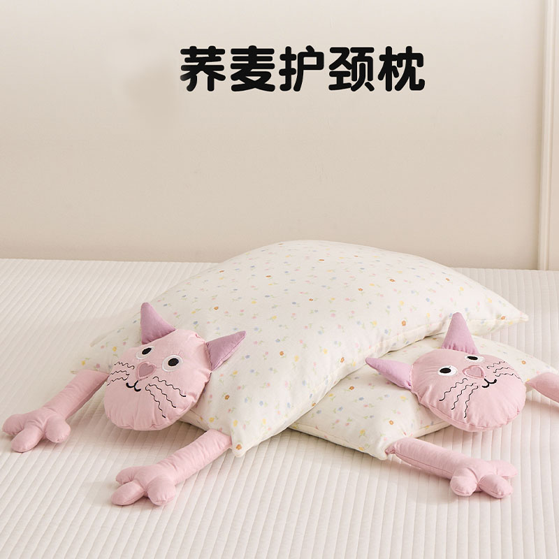 狗狗睡觉枕头小狗专用小型犬泰迪双层纱卡通宠物居家睡觉靠枕比熊