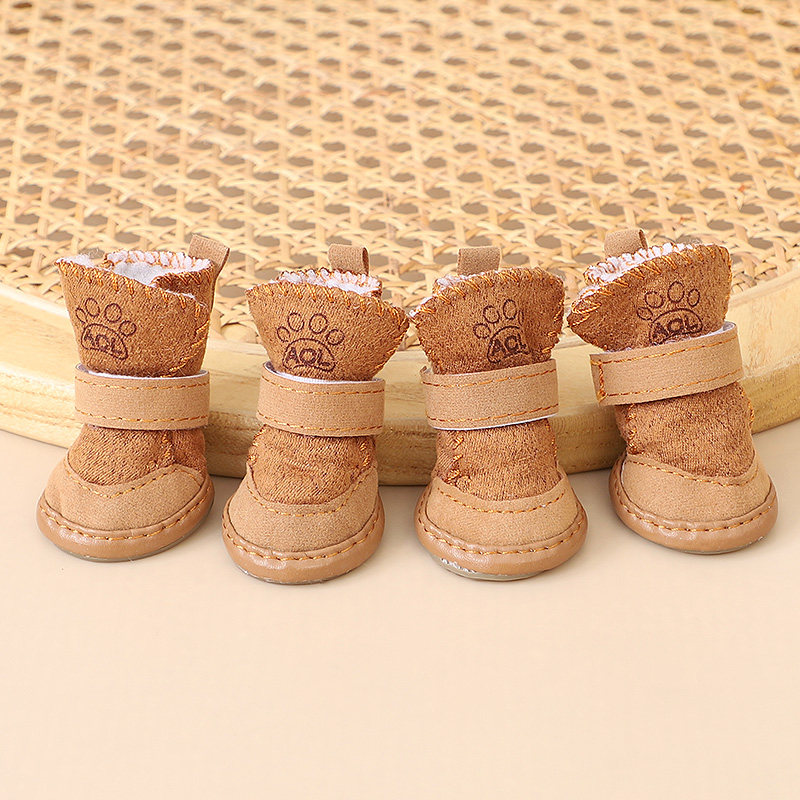 宠物鞋子冬天约克夏幼犬外出简约风防脏保暖内里加绒不掉脚雪地靴,宠物/宠物食品及用品,宠物鞋子,淘宝优惠券,粉丝福利购,淘宝优惠卷