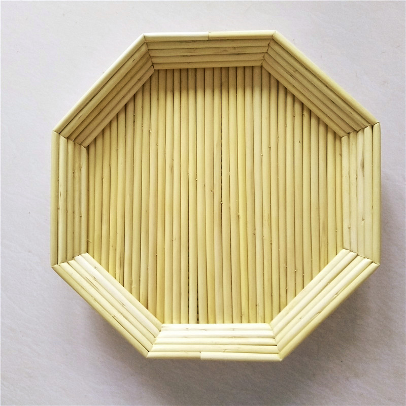 盖帘饺子帘家用 高粱杆 果盘篦子蒸笼馒头筐升级款八角簸箩可定制