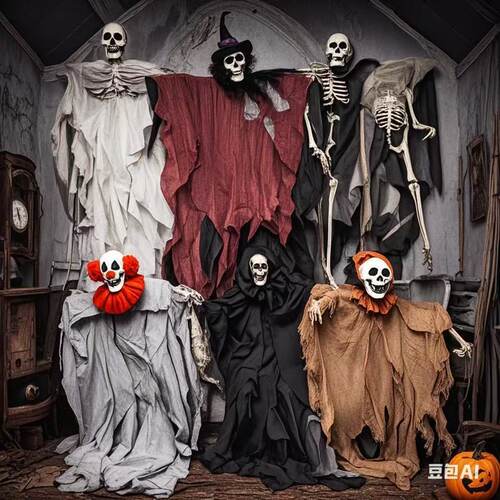 HalloweenSkullGauzeReaperCloak