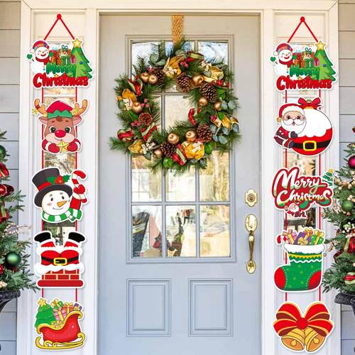 Christmas Door Hanging Party Supplies圣诞节门挂挂饰派对