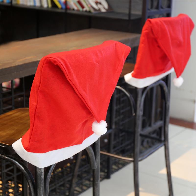 Christmas Chair Cover Christmas Hat Chair Cover圣诞椅子套