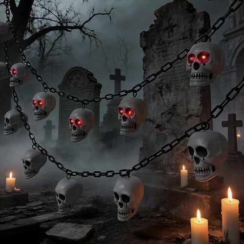 HalloweenGlowingSkullChain