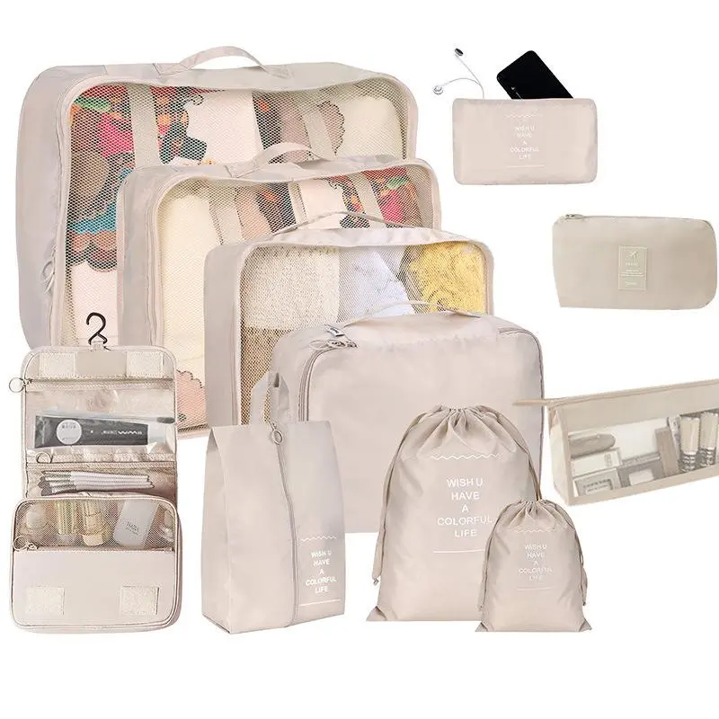 Travel storage eight piece set 旅行八件套收纳袋