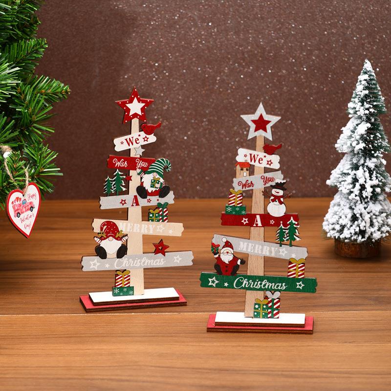 New Christmas decorations wooden ornaments圣诞装饰品摆件