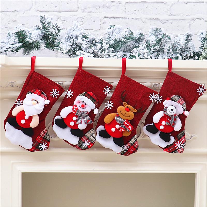 Christmas candy gift bag decoration props圣诞节糖果礼物袋