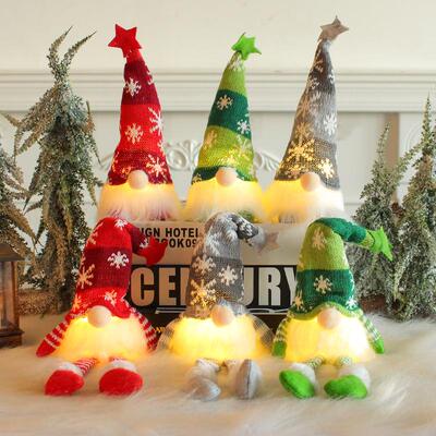 Christmas scene decoration props with illuminated lights